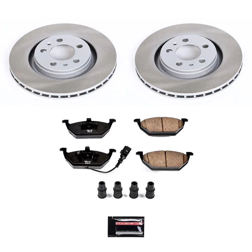 Front SEMI-COATED ROTOR KIT for Volkswagen