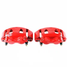 Front RED CALIPER PAIR W/BRKT for Ford image 2