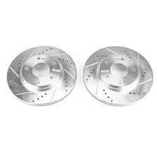 Front DRILLEDSLOTTED ROTOR PAIR image 2