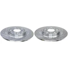 Rear DRILLEDSLOTTED ROTOR PAIR for Chrysler Pacifica image 1