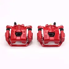 Rear RED CALIPER PAIR W/BRKT for Nissan image 2