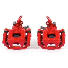 Rear RED CALIPER PAIR W/BRKT image 2