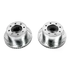 Rear DRILLEDSLOTTED ROTOR PAIR image 2