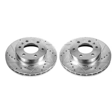 Front DRILLEDSLOTTED ROTOR PAIR image 2