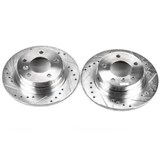 Rear DRILLEDSLOTTED ROTOR PAIR for BMW image 2
