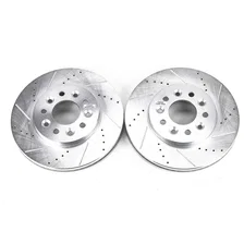 Front DRILLEDSLOTTED ROTOR PAIR image 2