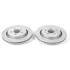 Rear DRILLEDSLOTTED ROTOR PAIR for Chevrolet Corvette image 2
