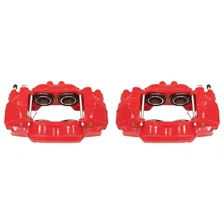 Front RED CALIPER PAIR W/O BRKT for Toyota image 2