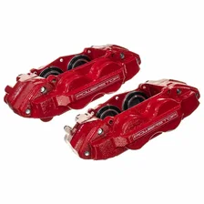 Front RED CALIPER PAIR W/O BRKT image 6