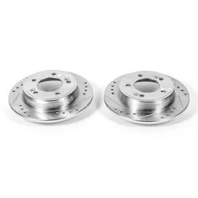 Rear DRILLEDSLOTTED ROTOR PAIR image 2