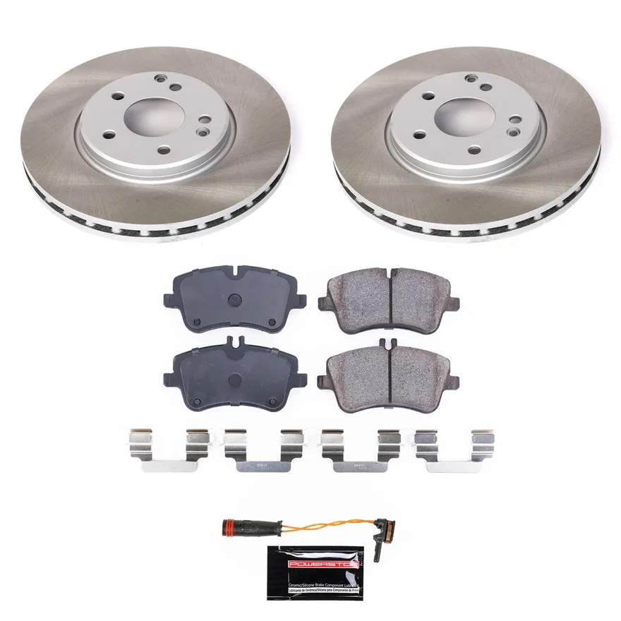 Front SEMI-COATED ROTOR KIT for Mercedes-Benz
