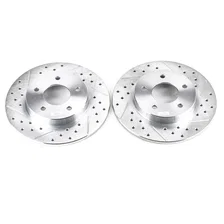 Rear DRILLEDSLOTTED ROTOR PAIR image 2