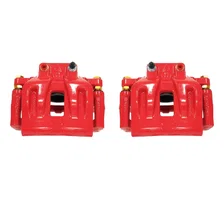 Front RED CALIPER PAIR W/BRKT image 2