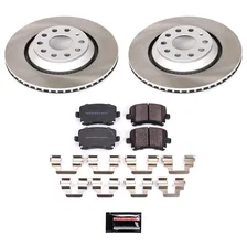 Rear SEMI-COATED ROTOR KIT for Volkswagen image 1