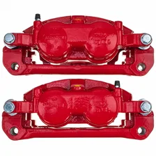 Front RED CALIPER PAIR W/BRKT for Ford image 3