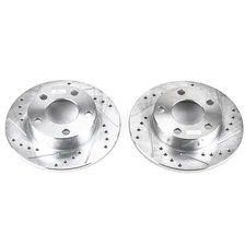 Rear DRILLEDSLOTTED ROTOR PAIR image 2