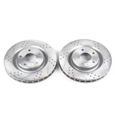 Front DRILLEDSLOTTED ROTOR PAIR image 2