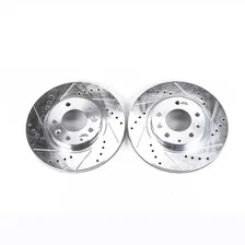 Front DRILLEDSLOTTED ROTOR PAIR for Mazda MX-5 Miata image 2
