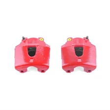 Front RED CALIPER PAIR W/O BRKT for Dodge image 2