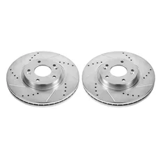 Front DRILLEDSLOTTED ROTOR PAIR image 2