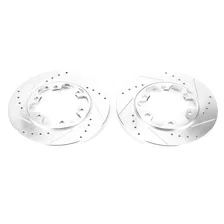 Rear DRILLEDSLOTTED ROTOR PAIR for Ford image 2