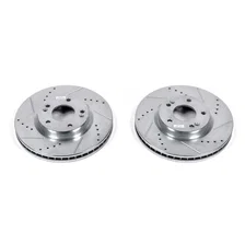 Front DRILLEDSLOTTED ROTOR PAIR for Hyundai Santa Fe image 2