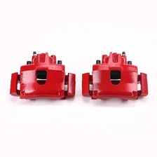 Front RED CALIPER PAIR W/BRKT image 2
