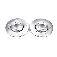 Front DRILLEDSLOTTED ROTOR PAIR image 2