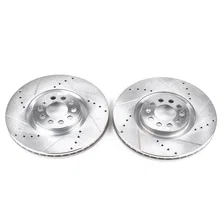 Front DRILLEDSLOTTED ROTOR PAIR image 2
