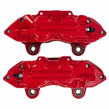 Front RED CALIPER PAIR W/O BRKT image 2