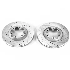 Front DRILLEDSLOTTED ROTOR PAIR image 2