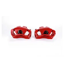 Front RED CALIPER PAIR W/BRKT image 2