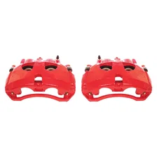 Front RED CALIPER PAIR W/BRKT image 2