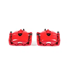 Front RED CALIPER PAIR W/BRKT for INFINITI image 2