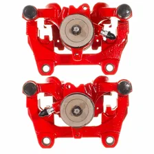 Rear RED CALIPER PAIR W/BRKT image 3