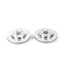 Rear DRILLEDSLOTTED ROTOR PAIR image 2