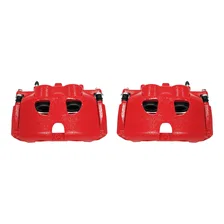 Front RED CALIPER PAIR W/BRKT image 2