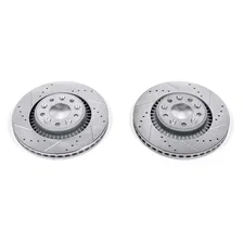 Front DRILLEDSLOTTED ROTOR PAIR image 2