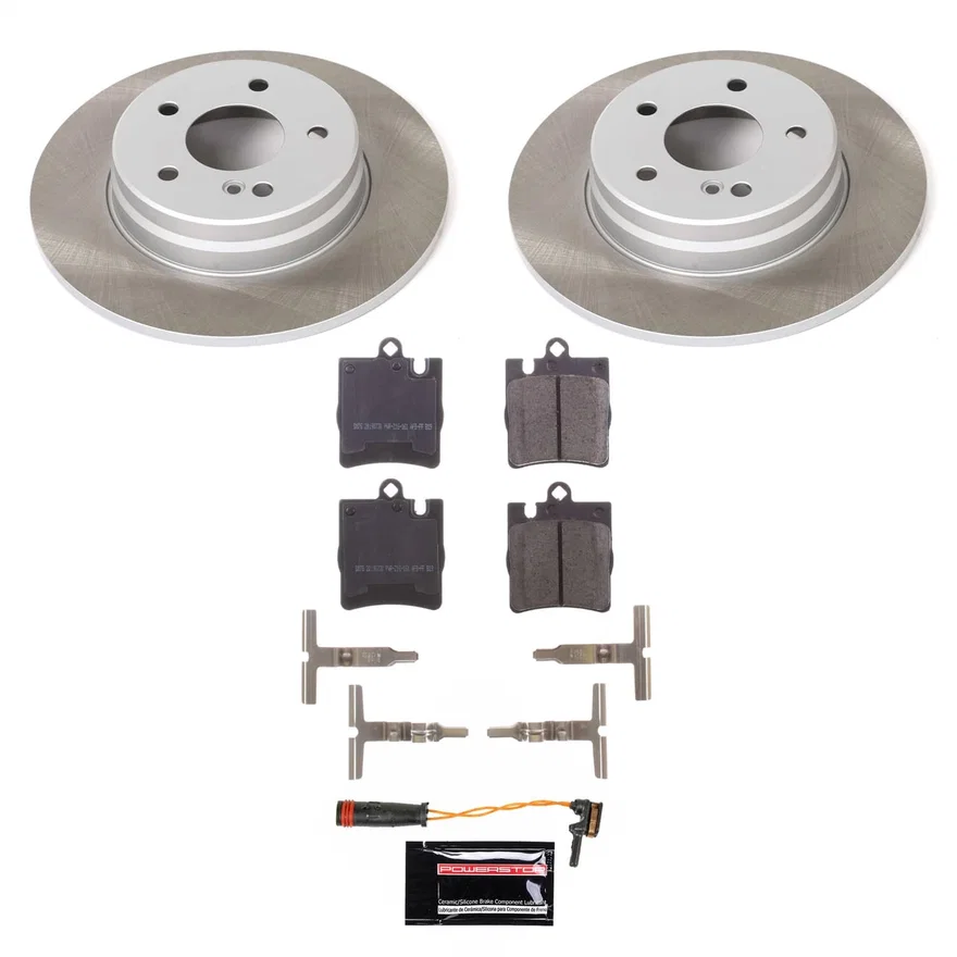Rear SEMI-COATED ROTOR KIT for Mercedes-Benz C230