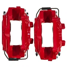 Front RED CALIPER PAIR W/O BRKT for Ford Mustang image 5