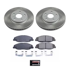 Front SEMI-COATED ROTOR KIT for Cadillac CTS image 1