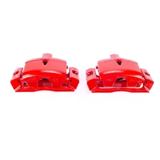 Rear RED CALIPER PAIR W/BRKT for Ford image 2