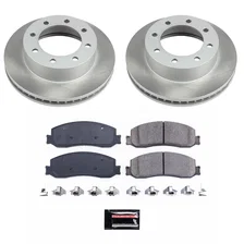Front SEMI-COATED ROTOR KIT for Ford F-350 Super Duty image 1
