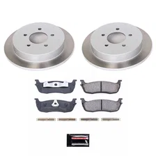 Rear SEMI-COATED ROTOR KIT for Ford image 1