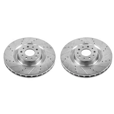 Front DRILLEDSLOTTED ROTOR PAIR for Fiat 500L image 2