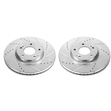 Front DRILLEDSLOTTED ROTOR PAIR image 2