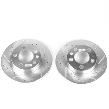 Rear DRILLEDSLOTTED ROTOR PAIR image 2