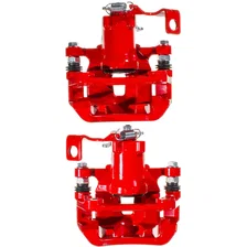 Rear RED CALIPER PAIR W/BRKT image 4