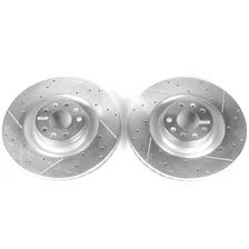 Front DRILLEDSLOTTED ROTOR PAIR image 2