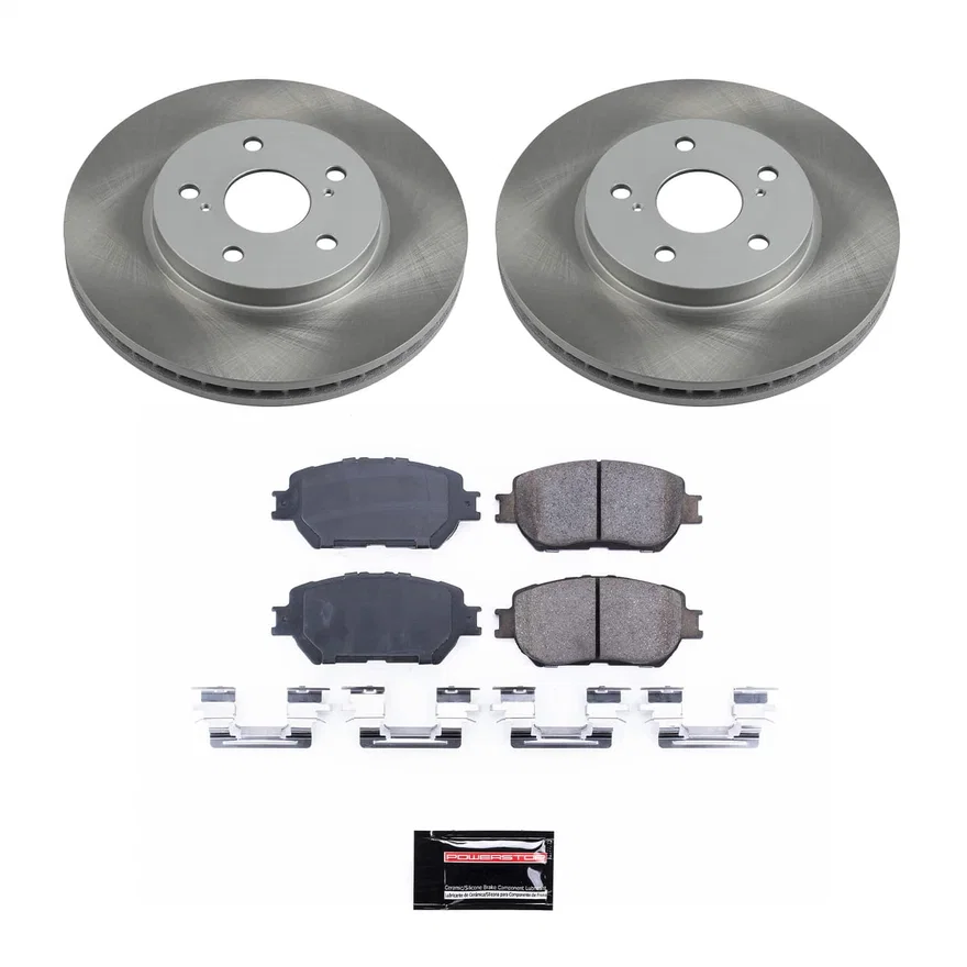 Front SEMI-COATED ROTOR KIT for Toyota Camry